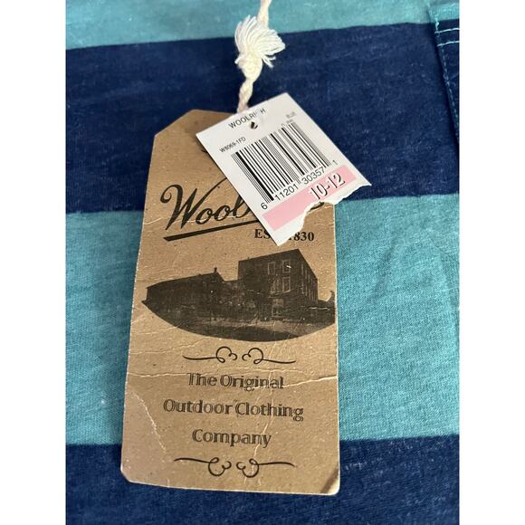 NWT Woolrich Striped Short Sleeve Shirt - Picture 5 of 5